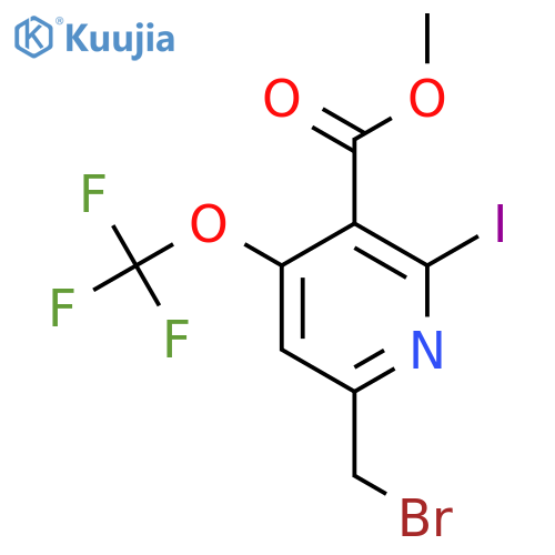 Methyl 6-(bromomethyl)-2-iodo-4-(trifluoromethoxy)pyridine-3-carboxylate structure