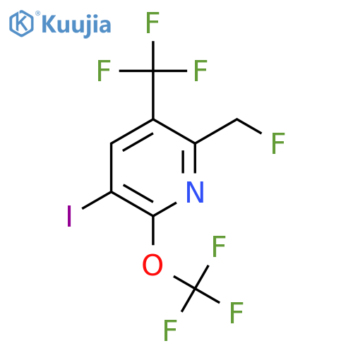 2-(Fluoromethyl)-5-iodo-6-(trifluoromethoxy)-3-(trifluoromethyl)pyridine structure