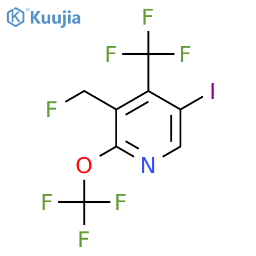 3-(Fluoromethyl)-5-iodo-2-(trifluoromethoxy)-4-(trifluoromethyl)pyridine structure