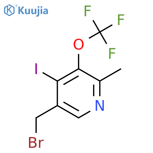 5-(Bromomethyl)-4-iodo-2-methyl-3-(trifluoromethoxy)pyridine structure