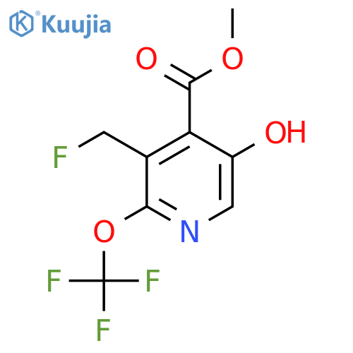 Methyl 3-(fluoromethyl)-5-hydroxy-2-(trifluoromethoxy)pyridine-4-carboxylate structure