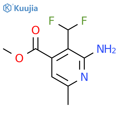 Methyl 2-amino-3-(difluoromethyl)-6-methylpyridine-4-carboxylate structure