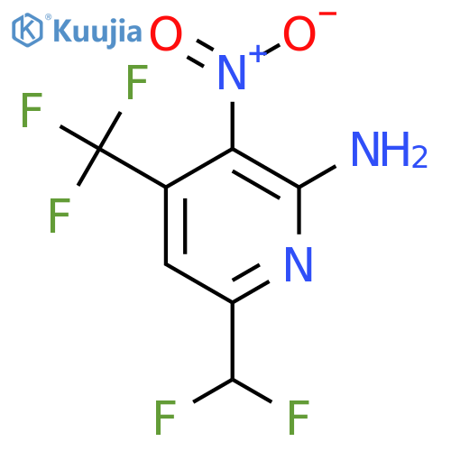 2-Amino-6-(difluoromethyl)-3-nitro-4-(trifluoromethyl)pyridine structure