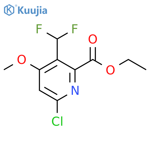 Ethyl 6-chloro-3-(difluoromethyl)-4-methoxypyridine-2-carboxylate structure