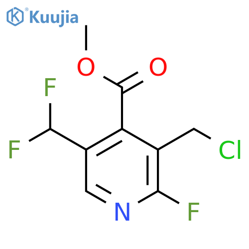 Methyl 3-(chloromethyl)-5-(difluoromethyl)-2-fluoropyridine-4-carboxylate structure