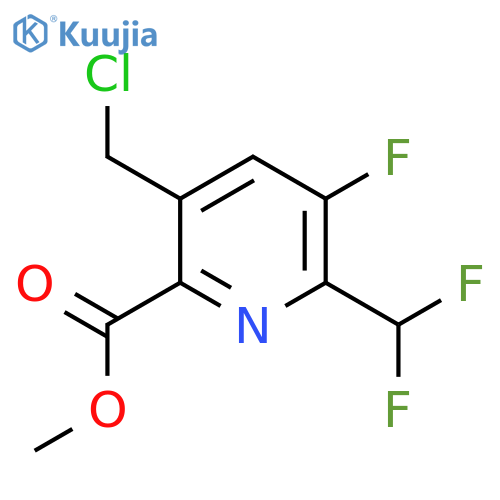 Methyl 5-(chloromethyl)-2-(difluoromethyl)-3-fluoropyridine-6-carboxylate structure