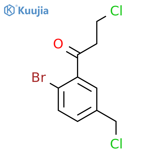 1-(2-Bromo-5-(chloromethyl)phenyl)-3-chloropropan-1-one structure