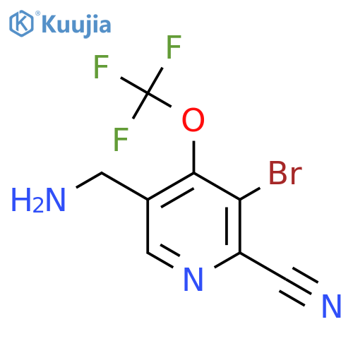 5-(Aminomethyl)-3-bromo-2-cyano-4-(trifluoromethoxy)pyridine structure