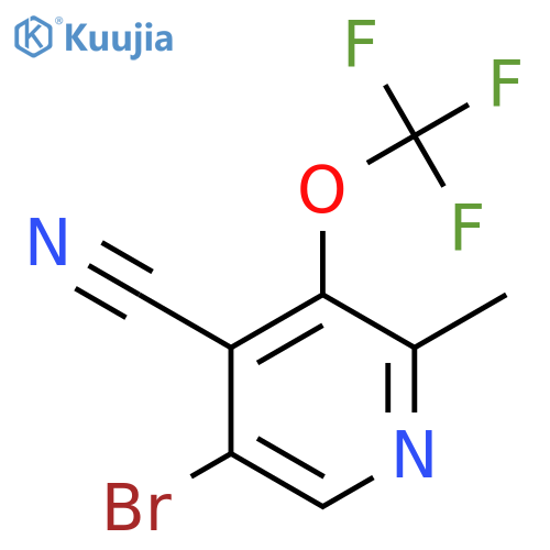 5-Bromo-4-cyano-2-methyl-3-(trifluoromethoxy)pyridine structure