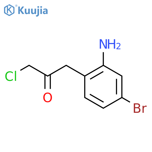 1-(2-Amino-4-bromophenyl)-3-chloropropan-2-one structure