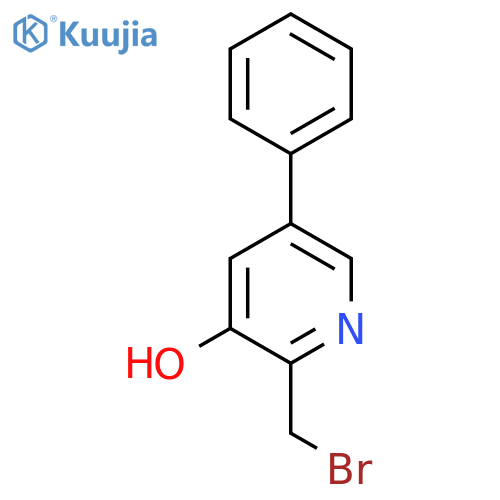2-Bromomethyl-3-hydroxy-5-phenylpyridine structure