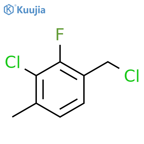 3-Chloro-2-fluoro-4-methylbenzyl chloride structure