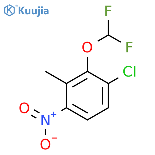3-Chloro-2-difluoromethoxy-6-nitrotoluene structure