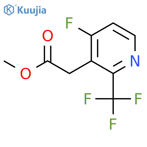 Methyl 4-fluoro-2-(trifluoromethyl)pyridine-3-acetate structure