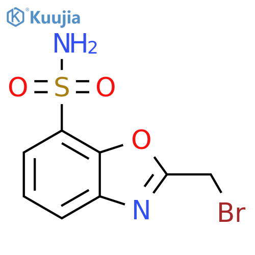 2-(Bromomethyl)benzo[d]oxazole-7-sulfonamide structure