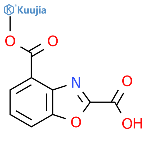 Methyl 2-carboxybenzo[d]oxazole-4-carboxylate structure