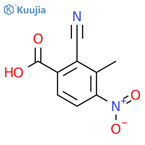 2-Cyano-3-methyl-4-nitrobenzoic acid structure