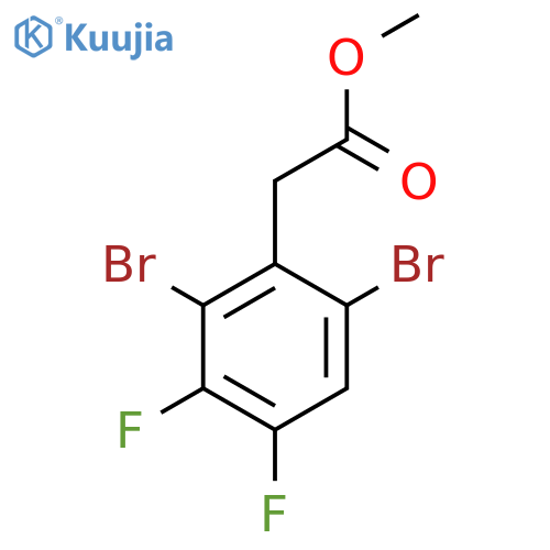 Methyl 2,6-dibromo-3,4-difluorophenylacetate structure