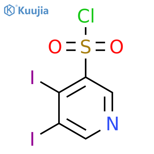 3,4-Diiodopyridine-5-sulfonyl chloride structure