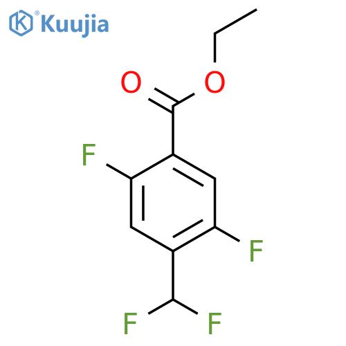 Ethyl 2,5-difluoro-4-(difluoromethyl)benzoate structure
