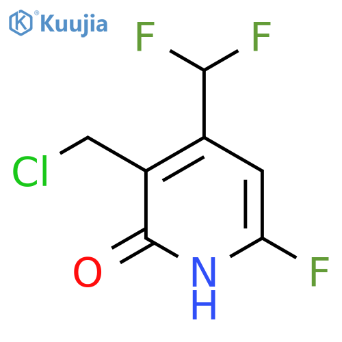 3-(Chloromethyl)-4-(difluoromethyl)-6-fluoro-2-hydroxypyridine structure
