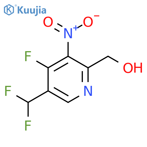 5-(Difluoromethyl)-4-fluoro-3-nitropyridine-2-methanol structure