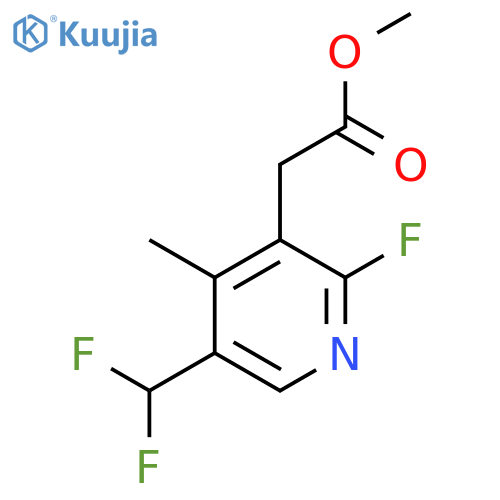 Methyl 5-(difluoromethyl)-2-fluoro-4-methylpyridine-3-acetate structure