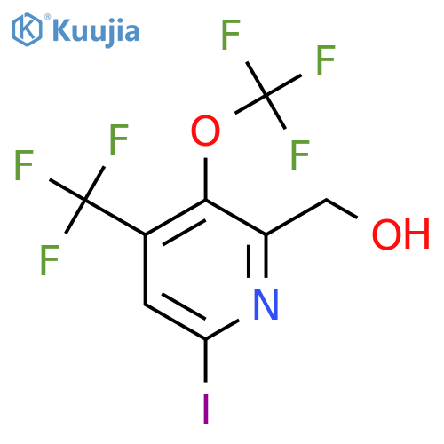 6-Iodo-3-(trifluoromethoxy)-4-(trifluoromethyl)pyridine-2-methanol structure