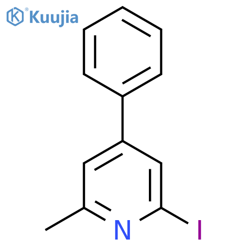 2-Iodo-6-methyl-4-phenylpyridine structure