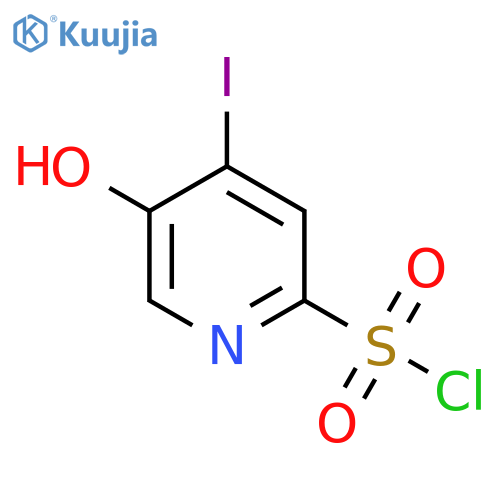 5-Hydroxy-4-iodopyridine-2-sulfonyl chloride structure