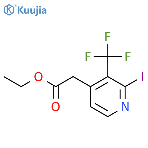 Ethyl 2-iodo-3-(trifluoromethyl)pyridine-4-acetate structure