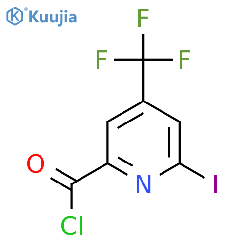 2-Iodo-4-(trifluoromethyl)pyridine-6-carbonyl chloride structure
