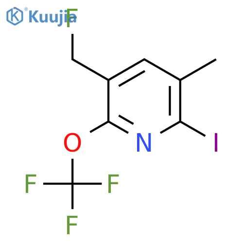 5-(Fluoromethyl)-2-iodo-3-methyl-6-(trifluoromethoxy)pyridine structure