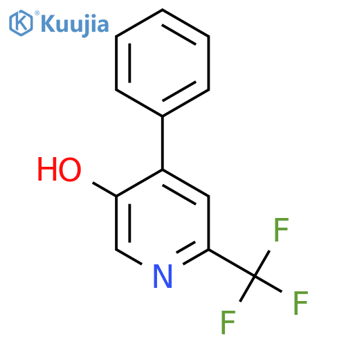 5-Hydroxy-4-phenyl-2-(trifluoromethyl)pyridine structure