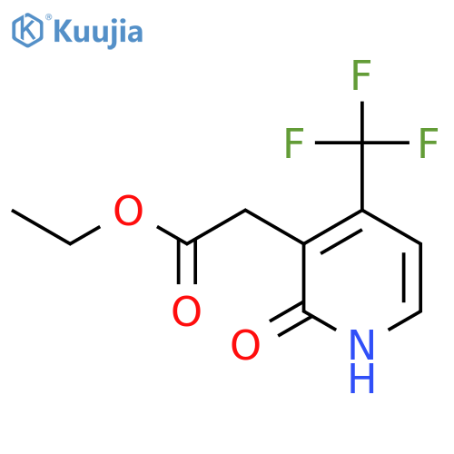 Ethyl 2-hydroxy-4-(trifluoromethyl)pyridine-3-acetate structure