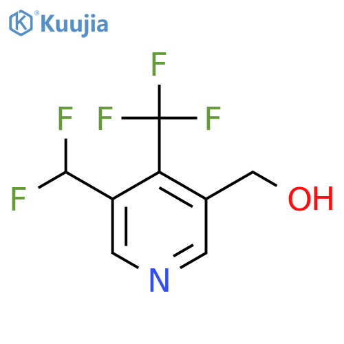 3-(Difluoromethyl)-4-(trifluoromethyl)pyridine-5-methanol structure