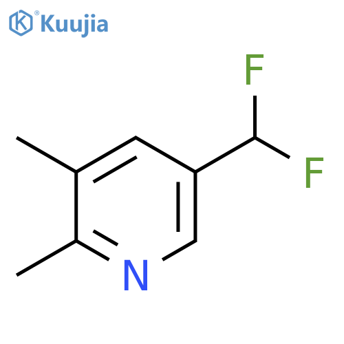 5-(Difluoromethyl)-2,3-dimethylpyridine structure