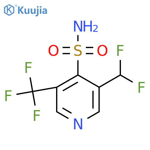 3-(Difluoromethyl)-5-(trifluoromethyl)pyridine-4-sulfonamide structure