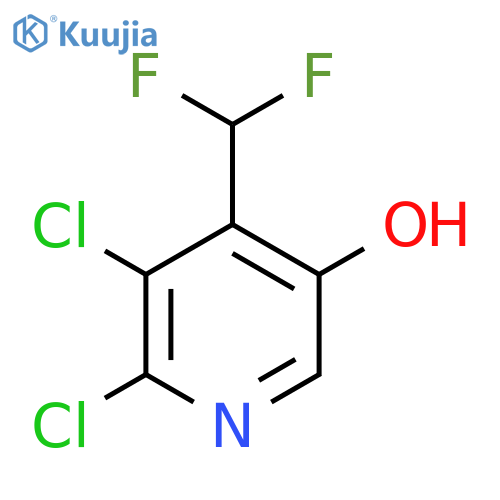 2,3-Dichloro-4-(difluoromethyl)-5-hydroxypyridine structure