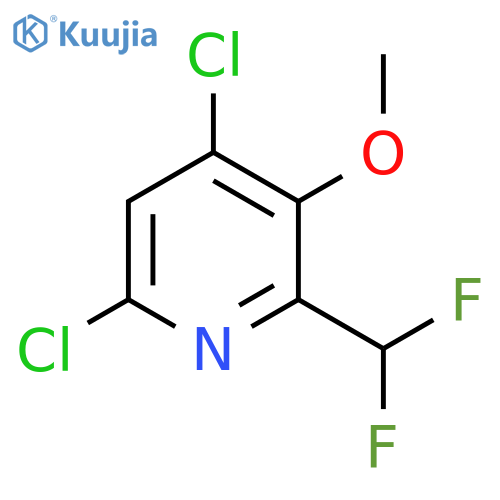 4,6-Dichloro-2-(difluoromethyl)-3-methoxypyridine structure