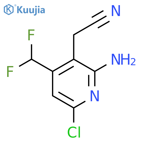 2-Amino-6-chloro-4-(difluoromethyl)pyridine-3-acetonitrile structure