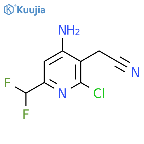 4-Amino-2-chloro-6-(difluoromethyl)pyridine-3-acetonitrile structure