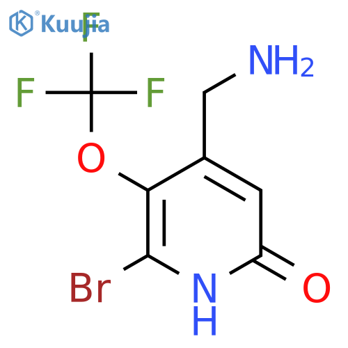 4-(Aminomethyl)-2-bromo-6-hydroxy-3-(trifluoromethoxy)pyridine structure
