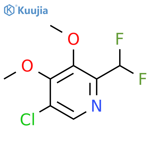 5-Chloro-2-(difluoromethyl)-3,4-dimethoxypyridine structure