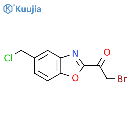 2-(2-Bromoacetyl)-5-(chloromethyl)benzo[d]oxazole structure