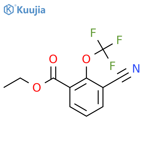 Ethyl 3-cyano-2-(trifluoromethoxy)benzoate structure