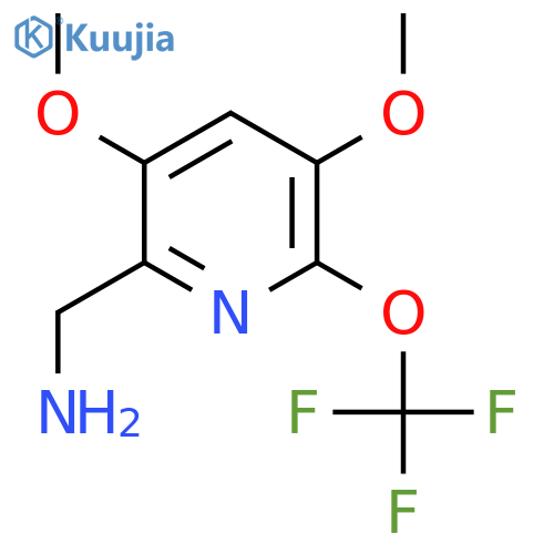 2-(Aminomethyl)-3,5-dimethoxy-6-(trifluoromethoxy)pyridine structure