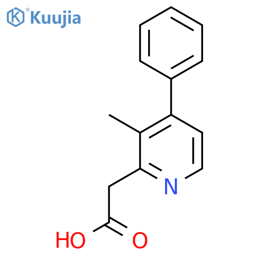 3-Methyl-4-phenylpyridine-2-acetic acid structure