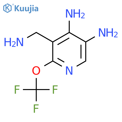 3-(Aminomethyl)-4,5-diamino-2-(trifluoromethoxy)pyridine structure