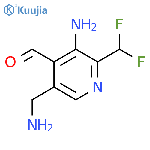3-Amino-5-(aminomethyl)-2-(difluoromethyl)pyridine-4-carboxaldehyde structure
